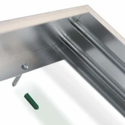 Aluminium Aufbaurahmen - Silber - 120x60cm - inkl. Befestigungsmaterial - für LED Panels