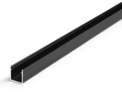 Aluminium Leuchtband Profil Schwarz - 1000*16*12 mm - U-Profil hoch