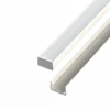 Aluminiumprofil 10mm - L2020xB16xH9,8mm - Weiß + Abdeckung matt