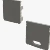 Anfangs- und Endstück für Aluminium Leuchtband Profil 1000*16*12mm - hoch - Grau