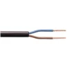 Anschlusskabel - 100m - 2x 0.75mm2 mit schwarzer Isolierung flach - H03VVH2-F 2G0.75