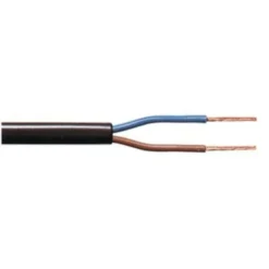 Anschlusskabel - 100m - 2x 0.75mm2 mit schwarzer Isolierung flach - H03VVH2-F 2G0.75