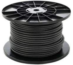 Anschlusskabel - 100m - 3x 1.5mm2 mit schwarzer Isolierung rund - H05VV-F 3G1.5