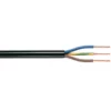 Anschlusskabel 3x 1.5mm2 mit schwarzer Isolierung rund - H05VV-F 3G1.5 - per Meter