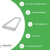 Aufputz-Deckenrahmen Weiß - 150x30cm | 70MM Geeignet für LED panelen