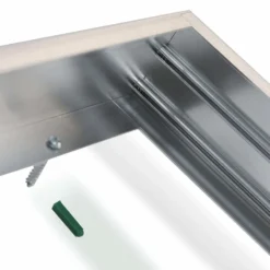 Aufputz Deckenrahmen - 120x30cm - Alu Silber | 55MM Geeignet für LED Seitenbeleuchtungs panelen