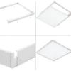Aufputz-Klickrahmen Weiss - für LED-Panels - 62x62 cm | 50MM Deckenrahmen LED Paneele