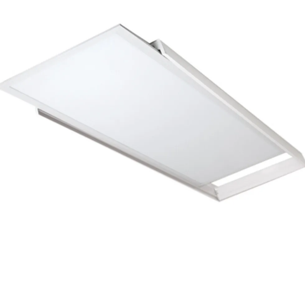 Aufputz-Klickrahmen Weiß - 120x30 cm | 40MM Geeignet für LED panelen - Schraublose Befestigung