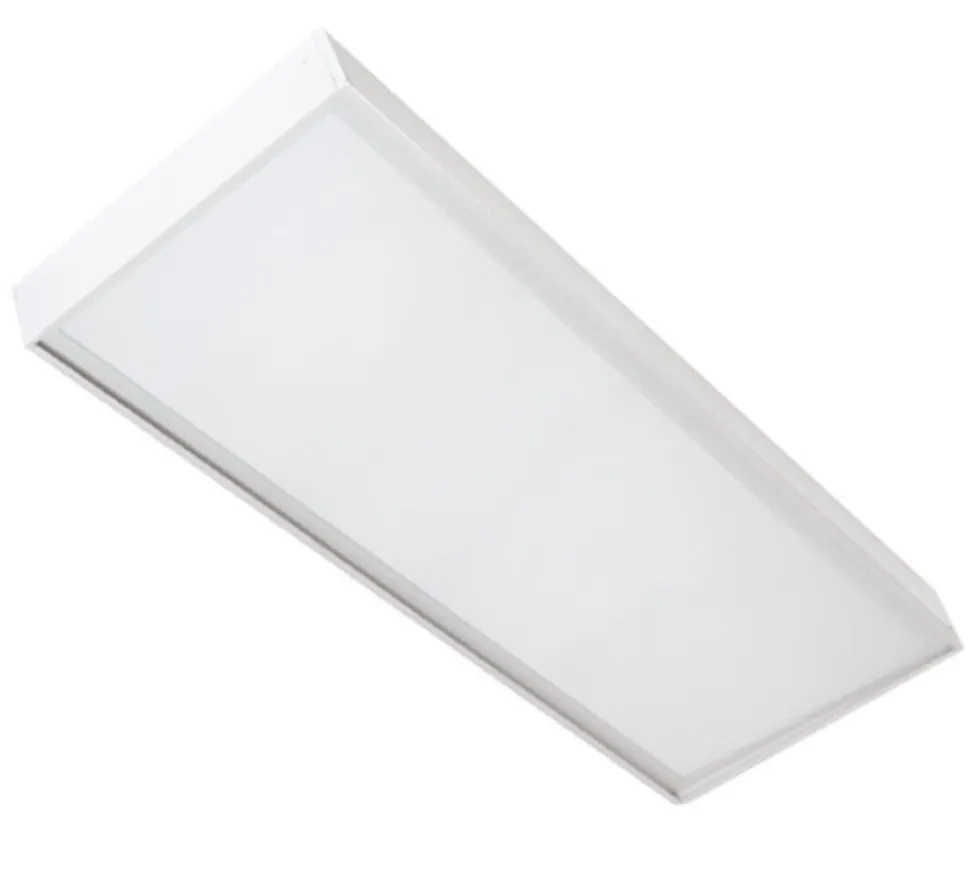 Aufputz-Klickrahmen Weiß - 120x30 cm | 40MM Geeignet für LED panelen - Schraublose Befestigung