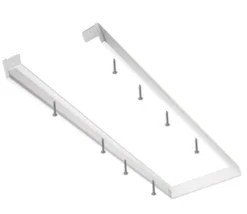 Aufputz-Klickrahmen Weiß - 120x30 cm | 40MM Geeignet für LED panelen - Schraublose Befestigung
