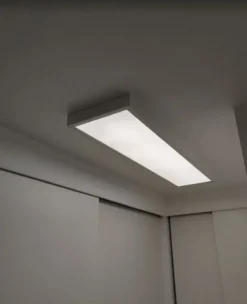 Aufputz-rahmen Weiss - für LED-Panels -120x30 cm | Schraubbar - 68mm hoch - Deckenrahmen für Backlit- und Sidelit-Paneele
