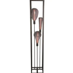 Bodenleuchte - Palco - 160cm - Schwarz - inkl. 3 LED Lampen