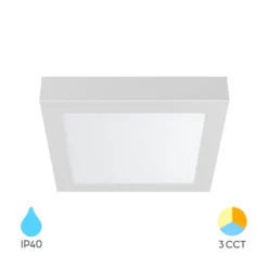 Braytron LED Plafondlamp 12W - 1120lm CCT Weiß Quadratisch