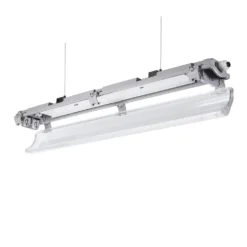 60cm LED Halterung IP65 + 2 LED High Lumen Leuchtstoffröhren 10W pro Röhre - 4000K 840 Neutralweiß - Komplettset