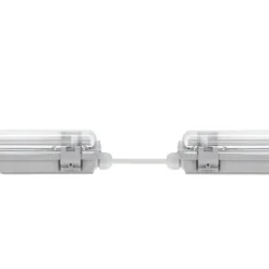 60cm LED Halterung IP65 + 2 Standard LED Leuchtstoffröhren 10W pro Röhre - 4000K 840 Neutralweiß - Komplettset