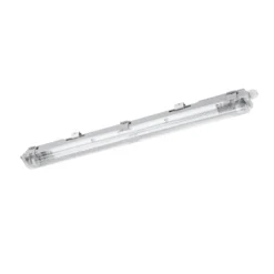60cm LED Halterung IP65 + 1 Standard LED Leuchtstoffröhre 10W - 3000K 830 Warmweiß - Komplettset