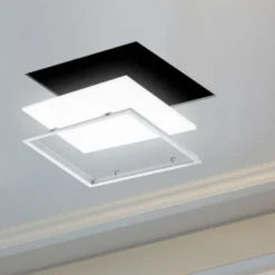 Decken Einbaurahmen System - 60x60cm - Weiß - Aluminium