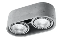 Deckenspot BASIC 2 Beton - 2x GU10 / ES111 - max. 2x40W - exkl. LED's