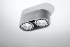 Deckenspot BASIC 2 Beton - 2x GU10 / ES111 - max. 2x40W - exkl. LED's