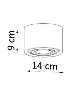 Deckenspot BASIC 1 Beton - 1x GU10 / ES111 - max. 40W - exkl. LED's