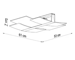 Deckenspot CELIA Chrom - 3x E27 Fassung - max. 3x60W - exkl. LED's