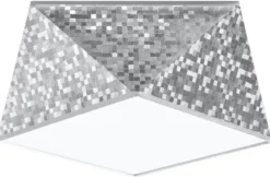 Deckenspot HEXA 25 Silber - 1x E27 Fassung - max. 60W - exkl. LED's