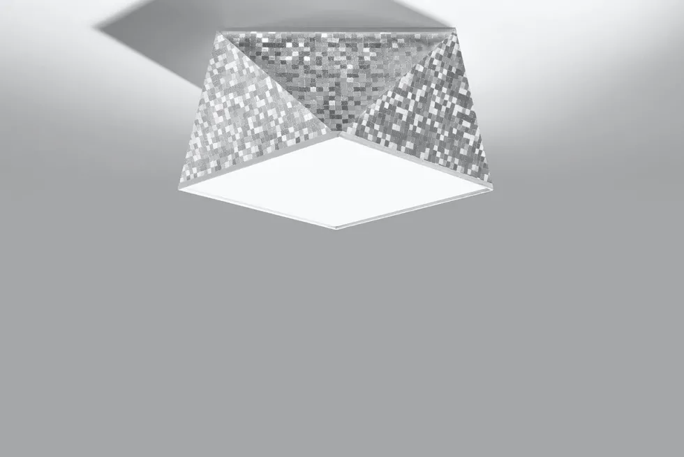 Deckenspot HEXA 25 Silber - 1x E27 Fassung - max. 60W - exkl. LED's