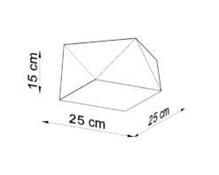 Deckenspot HEXA 25 Silber - 1x E27 Fassung - max. 60W - exkl. LED's