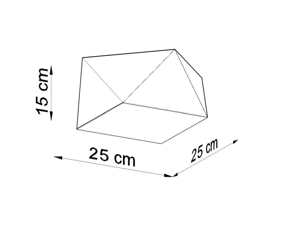 Deckenspot HEXA 25 Silber - 1x E27 Fassung - max. 60W - exkl. LED's