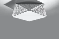 Deckenspot HEXA 35 Silber - 2x E27 Fassung - max. 2x60W - exkl. LED's