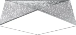 Deckenspot HEXA 45 Silber - 2x E27 Fassung - max. 2x60W - exkl. LED's