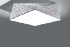 Deckenspot HEXA 45 Silber - 2x E27 Fassung - max. 2x60W - exkl. LED's