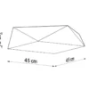 Deckenspot HEXA 45 Weiß - 2x E27 Fassung - max. 2x60W - exkl. LED's