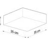 Deckenspot HORUS 35 Grau - 2x E27 Fassung - max. 2x60W - exkl. LED's