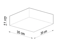Deckenspot HORUS 35 Schwarz - 2x E27 Fassung - max. 2x60W - exkl. LED's