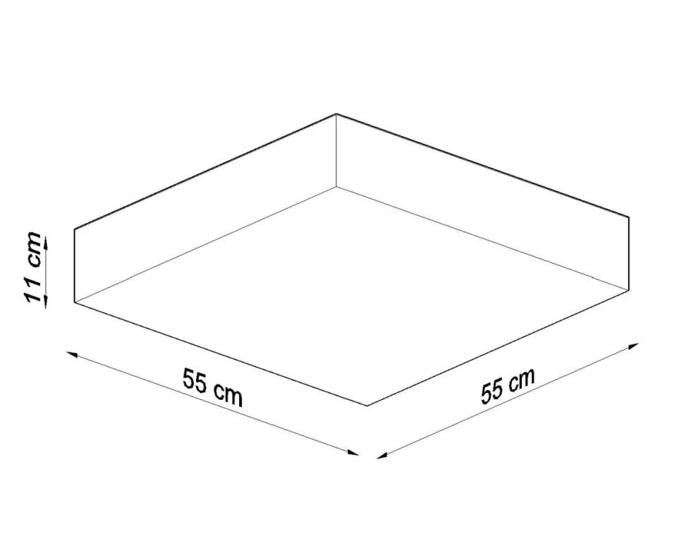 Deckenspot HORUS 55 Schwarz - 4x E27 Fassung - max. 4x60W - exkl. LED's