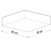 Deckenspot HORUS 45 Weiß - 3x E27 Fassung - max. 3x60W - exkl. LED's