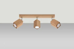 Deckenspot KEKE 3 Eiche - 3x GU10 Fassung - max. 3x40W - exkl. LED's