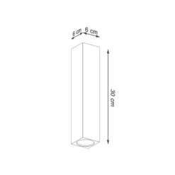 Deckenspot KEKE 30 Eiche - 1x GU10 Fassung - max. 40W - exkl. LED's