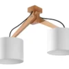 Deckenspot LEGNO 2 Natur Holz - 2x E27 Fassung - max. 2x60W - exkl. LED's