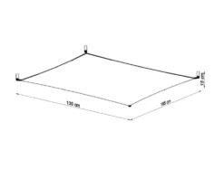 Deckenspot LUNA 3 Weiß - inkl. 6x G13 LEDs - 3000K Warmweiß - 1080Lm