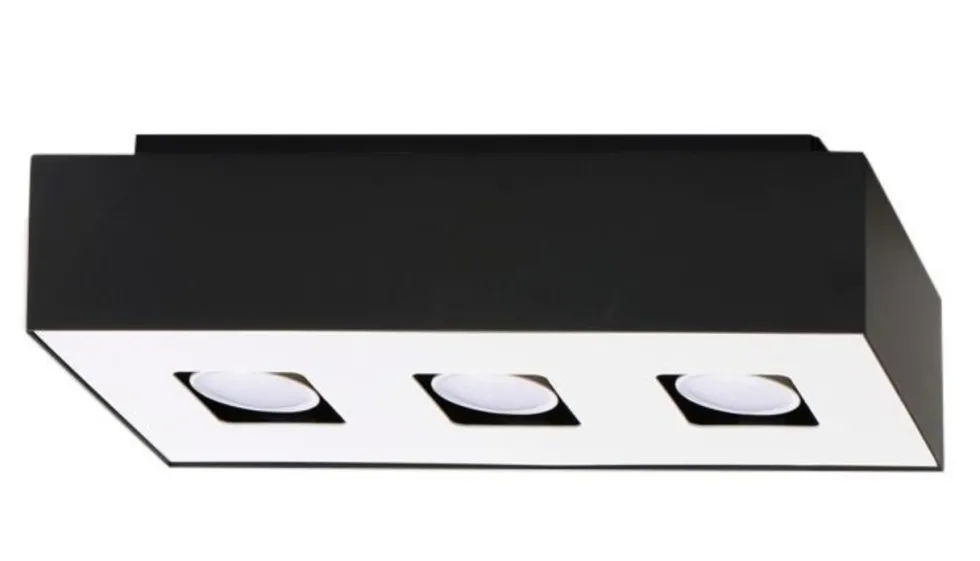 Deckenspot MONO 3 Schwarz - 3x GU10 Fassung - max. 3x40W - exkl. LED's