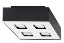 Deckenspot MONO 4 Schwarz - 4x GU10 Fassung - max. 4x40W - exkl. LED's