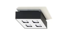 Deckenspot MONO 4 Schwarz - 4x GU10 Fassung - max. 4x40W - exkl. LED's
