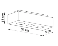 Deckenspot MONO 3 Weiß - 3x GU10 Fassung - max. 3x40W - exkl. LED's