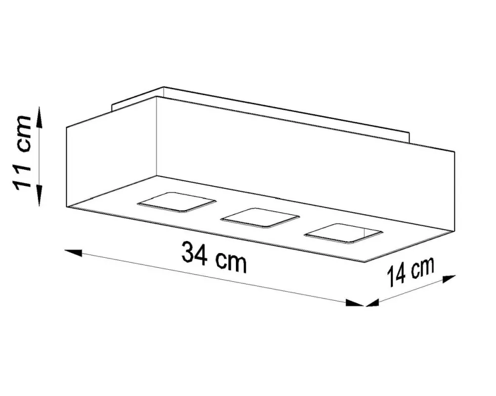 Deckenspot MONO 3 Weiß - 3x GU10 Fassung - max. 3x40W - exkl. LED's