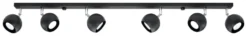 Deckenspot OCULARE 6L Schwarz - 6x GU10 Fassung - max. 6x40W - exkl. LED's