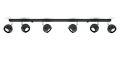 Deckenspot OCULARE 6L Schwarz - 6x GU10 Fassung - max. 6x40W - exkl. LED's