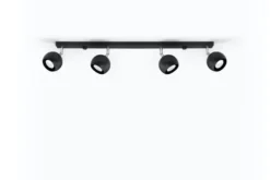 Deckenspot OCULARE 4L Schwarz - 4x GU10 Fassung - max. 4x40W - exkl. LED's