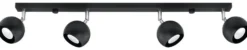 Deckenspot OCULARE 4L Schwarz - 4x GU10 Fassung - max. 4x40W - exkl. LED's